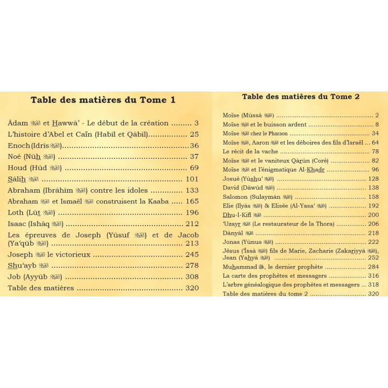 L'Authentique des Récits des Prophètes en 2 Tomes - Racontées Aux Enfants - Version Cartonnée de Luxe - A Partir de 5 ans - Edit