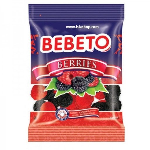 Bonbons Berries - Baies Framboise et Mûre  - Bebeto - Halal - Sachet 80gr