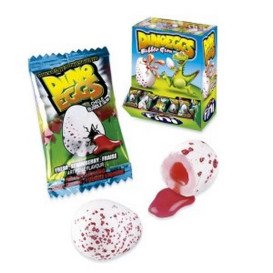 Bonbons -Dino Eggs - Bubble Gum - Fini - Halal