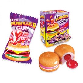 Bonbons - Burger Gum - Bubble Gum - Fini - Halal