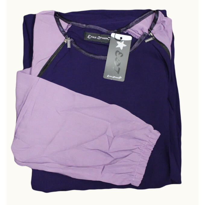 Robe Longue - 2 Tons - Fermeture Eclaire sur Epaule - L62 Robe Longue - 2 Tons - Fermeture Eclaire sur Epaule - L62
