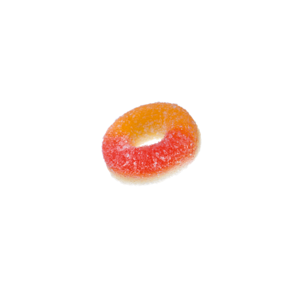 Bonbons Peach Rings Anneaux Pêche - Gélifiés Fruités 100g Sans Gluten