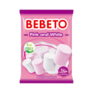 Bonbons Marshmallow - Pink and White - Sans Gras - Bebeto - Halal - Sachet 60gr