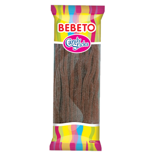 Bonbons Candy Stiks - Fizzy Cola - Végétarien - Fabriqué avec du Vrai Jus de Fruit - Bebeto - Halal - Sachet 180gr