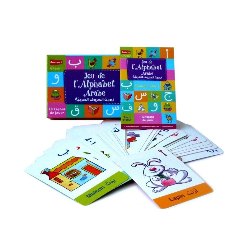 Jeu Apprendre l'Alphabet Arabe - 10 Façons de Jouer - GoodWord - A partir de 3 ans Jeu Apprendre l'Alphabet Arabe - 10 Façons de Jouer - GoodWord - A partir de 3 ans