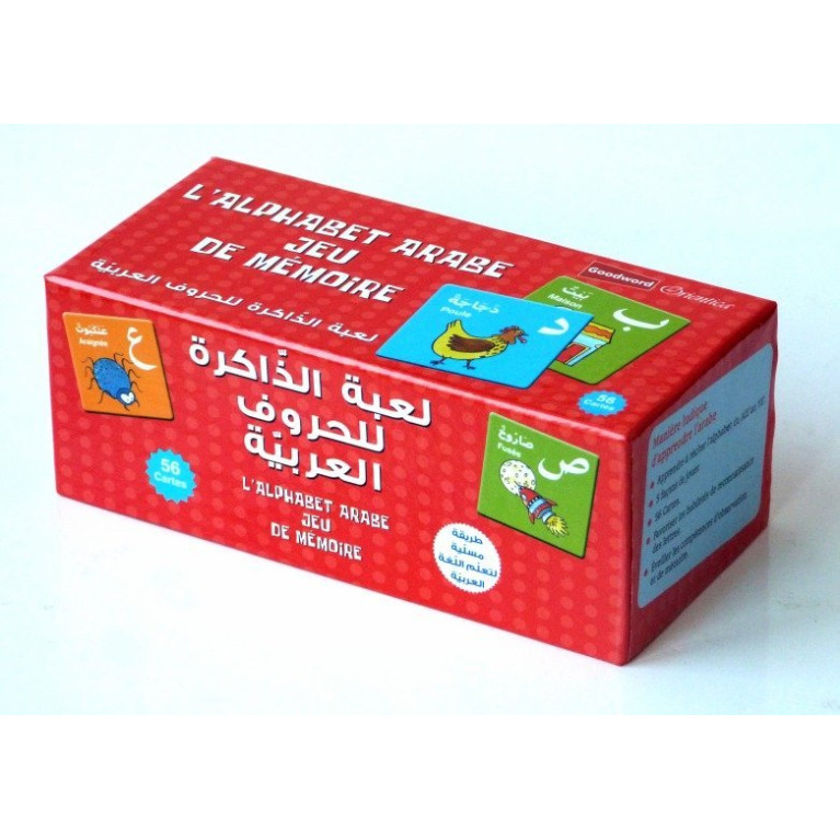 l'Alphabet Arabe Jeu de Mémoire - 56 Cartes - GoodWord - A partir de 3 ans