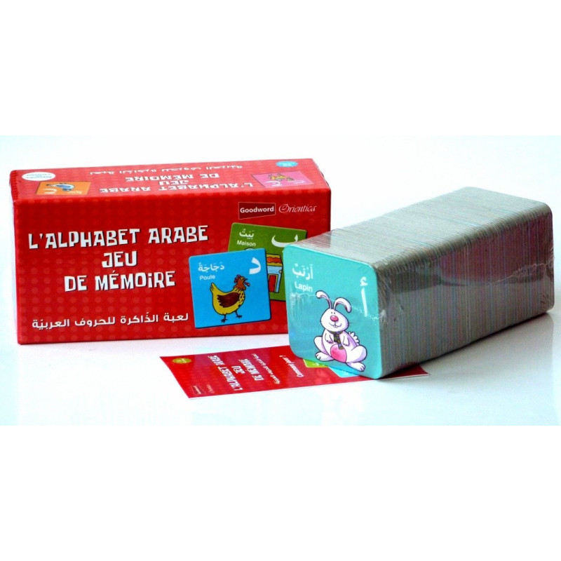 l'Alphabet Arabe Jeu de Mémoire - 56 Cartes - GoodWord - A partir de 3 ans l'Alphabet Arabe Jeu de Mémoire - 56 Cartes - GoodWord - A partir de 3 ans