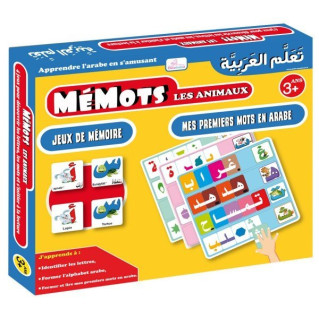 Mémots Les Animaux - Jeux de Mémoire - Mes Premiers Mots en Arabe - Osratouna - A partir de 3 ans