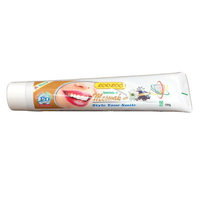 Dentifrice Herbal Looloo 100G Meswak avec Nigelle (Habbat Saouda) Dentifrice Herbal Looloo 100G Meswak avec Nigelle (Habbat Saouda)