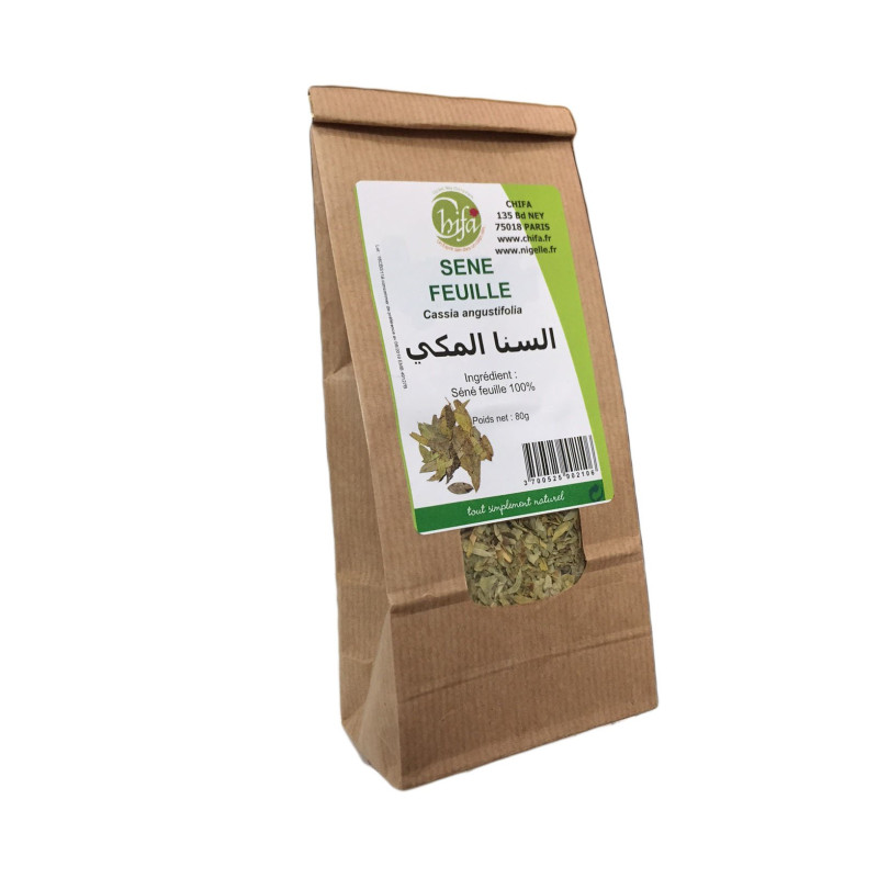 Feuille de Séné - Sana Makki - Tisane 100% Naturel - Chifa - Sachet 100 gr - 1469 Feuille de Séné - Sana Makki - Tisane 100% Naturel - Chifa - Sachet 100 gr - 1469