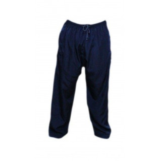 Pantalon Afaq - Sirwal Bleu Marine -Tissu Coton - Coupe Droite- 5917