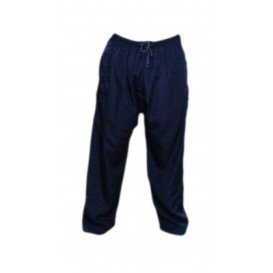 Pantalon Afaq - Sirwal Bleu Marine -Tissu Coton - Coupe Droite- 5917