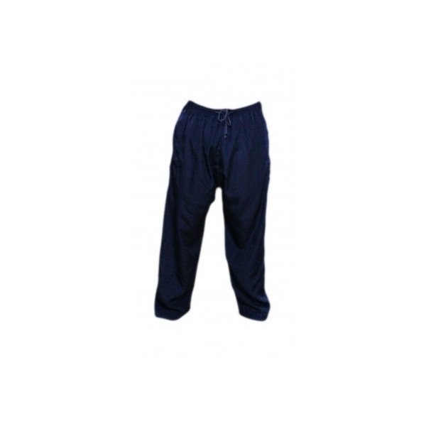 Pantalon Afaq - Sirwal Bleu Marine -Tissu Coton - Coupe Droite- 5917