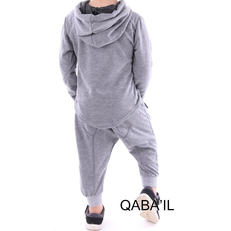 Ensemble Gris Clair - Survêtement Onyx Junior - Qaba'il