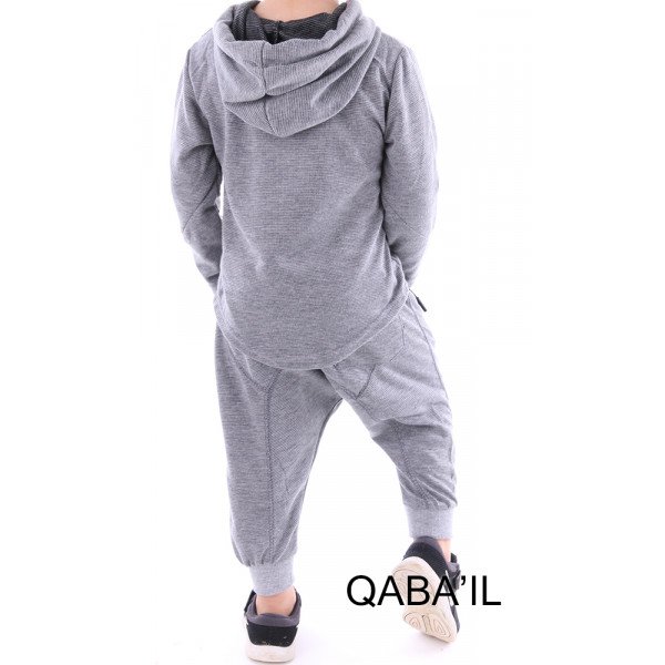 Ensemble Gris Clair - Survêtement Onyx Junior - Qaba'il