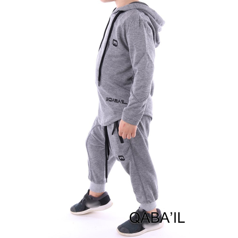 Ensemble Gris Clair - Survêtement Onyx Junior - Qaba'il