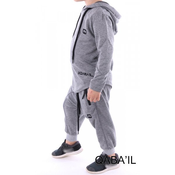 Ensemble Gris Clair - Survêtement Onyx Junior - Qaba'il