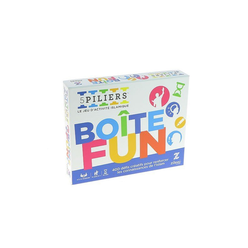 Boîte Fun - Jeu 5 Piliers édition - Jeu d'Activité Islamique Boîte Fun - Jeu 5 Piliers édition - Jeu d'Activité Islamique