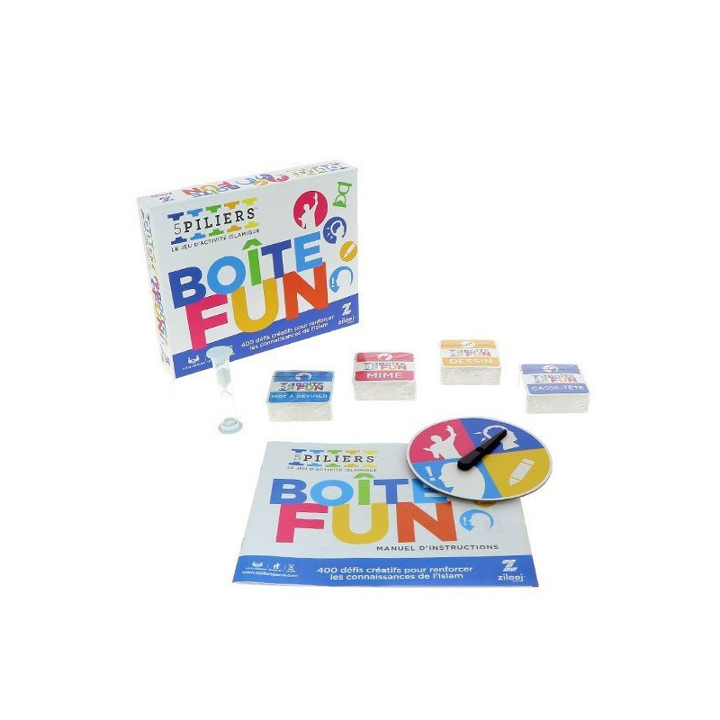 Boîte Fun - Jeu 5 Piliers édition - Jeu d'Activité Islamique Boîte Fun - Jeu 5 Piliers édition - Jeu d'Activité Islamique