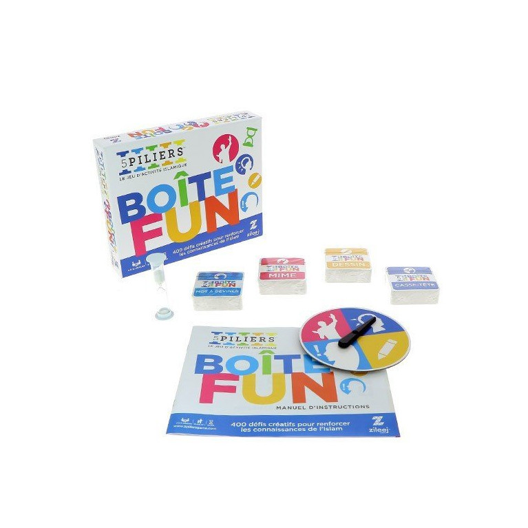 Boîte Fun - Jeu 5 Piliers édition - Jeu d'Activité Islamique Boîte Fun - Jeu 5 Piliers édition - Jeu d'Activité Islamique