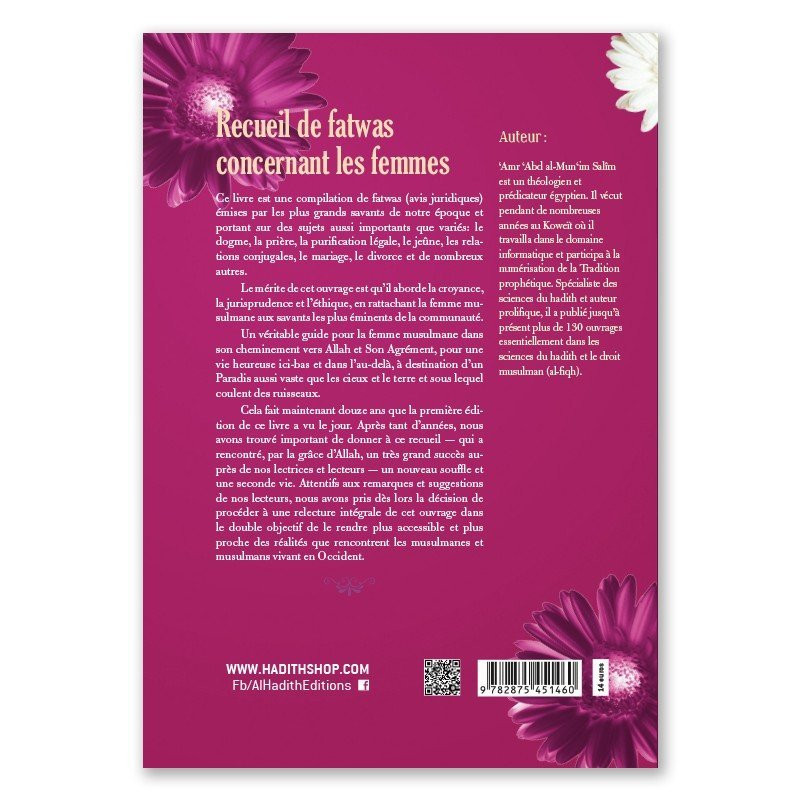 Recueil de Fatwas concernant les femmes - Edition Al Hadith Recueil de Fatwas concernant les femmes - Edition Al Hadith