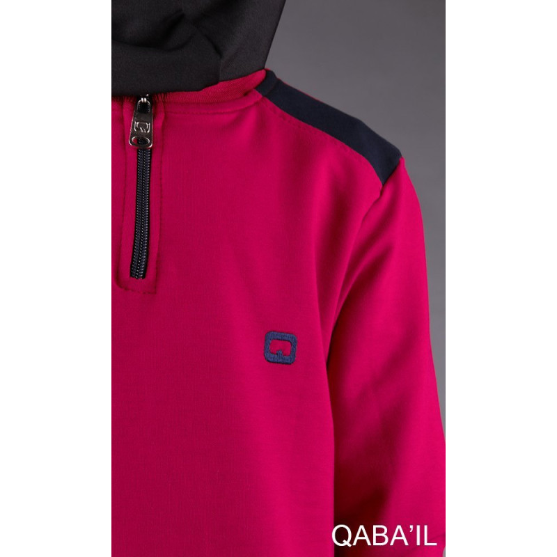 Tunique Longue Jogging - Framboise - Qaba'il - 6257