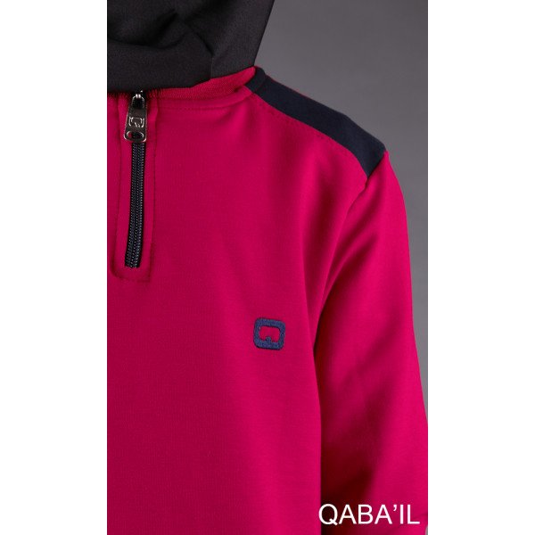 Tunique Longue Jogging - Framboise - Qaba'il - 6257