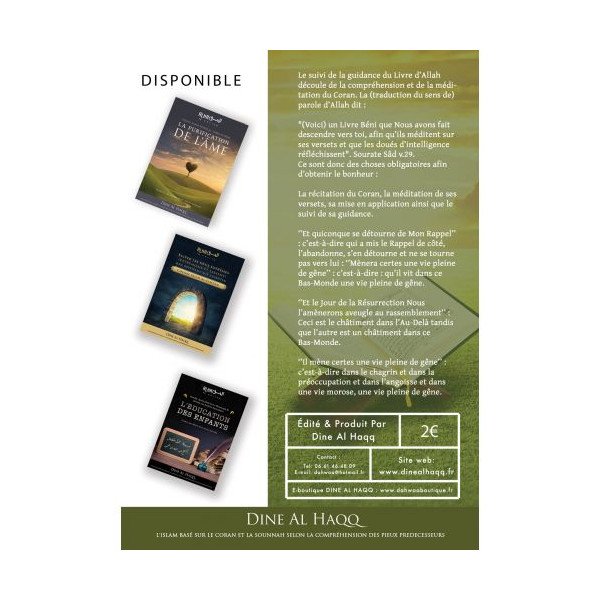 Le Coran est la Source du Bonheur -  Cheikh 'Abdel-Mohsin Al-'Abbâd Al-Badr - Edition Dine Al Haqq