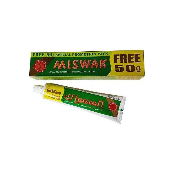 Dentifrice Herbal Miswak - 120gr + 50gr Gratuit - Laboratoire Dabur