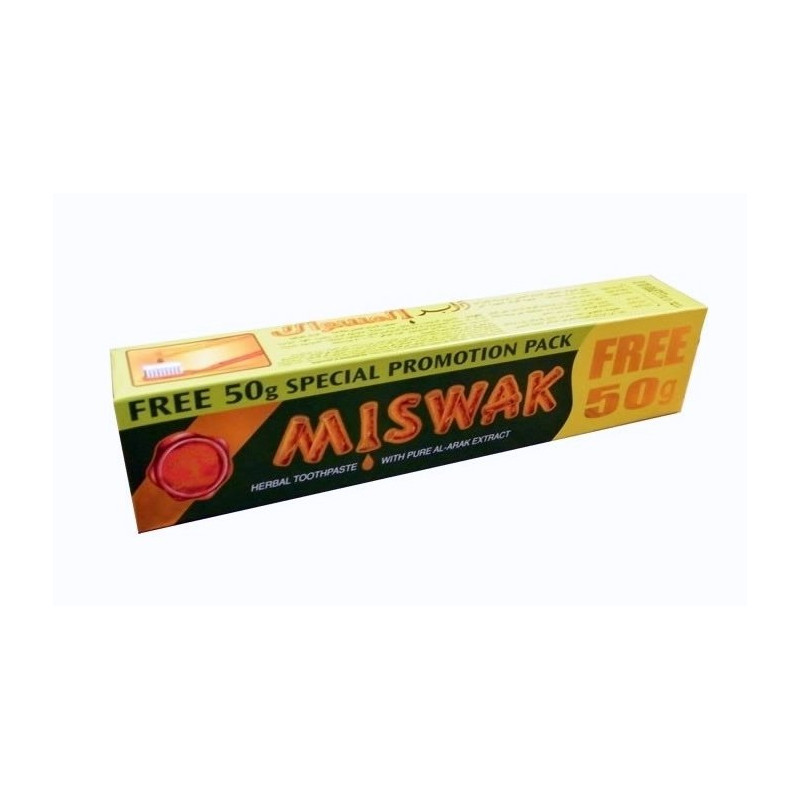 Dentifrice Herbal Miswak - 120gr + 50gr Gratuit - Laboratoire Dabur Dentifrice Herbal Miswak - 120gr + 50gr Gratuit - Laboratoire Dabur
