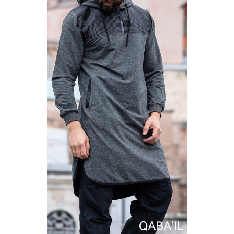 Qamis Jild court Anthracite manches longues Qaba il - 2057 Qamis Jild court Anthracite manches longues Qaba il - 2057