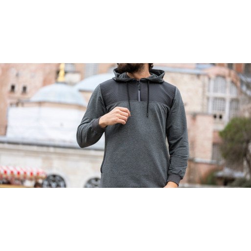 Qamis Jild court Anthracite manches longues Qaba il - 2057 Qamis Jild court Anthracite manches longues Qaba il - 2057