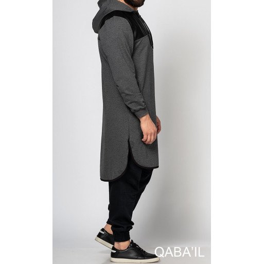 Qamis Jild court Anthracite manches longues Qaba il - 2057 Qamis Jild court Anthracite manches longues Qaba il - 2057