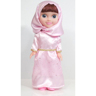 Poupée Musulmane - Chifa Parlante - Robe Rose - 3ans+