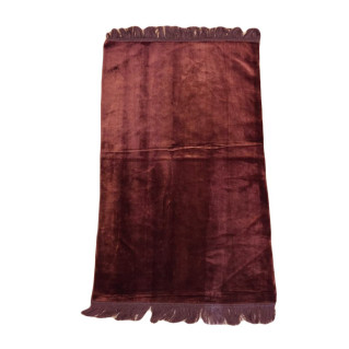 Tapis De Prière Adulte  - Couleur Marron Unie Sans Motifs - 67 x 118 cm
