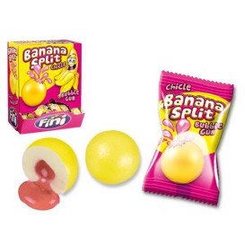 Bonbons - Banana Split - Bubble Gum - Fini - Halal