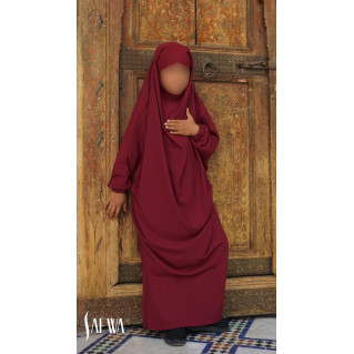Jilbab Enfant - Bordeaux - Safwa