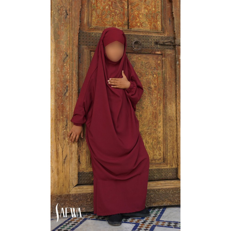 Jilbab Enfant - Bordeaux - Safwa
