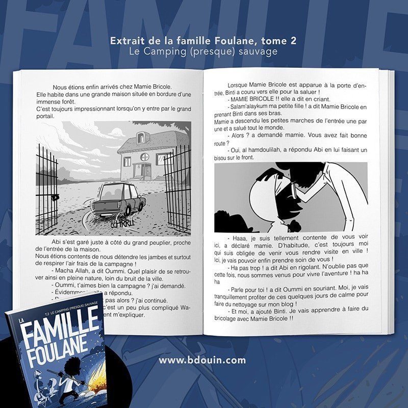 BD - Famille Foulane 2 - Camping (Presque) Sauvage - Edition Du Bdouin BD - Famille Foulane 2 - Camping (Presque) Sauvage - Edition Du Bdouin