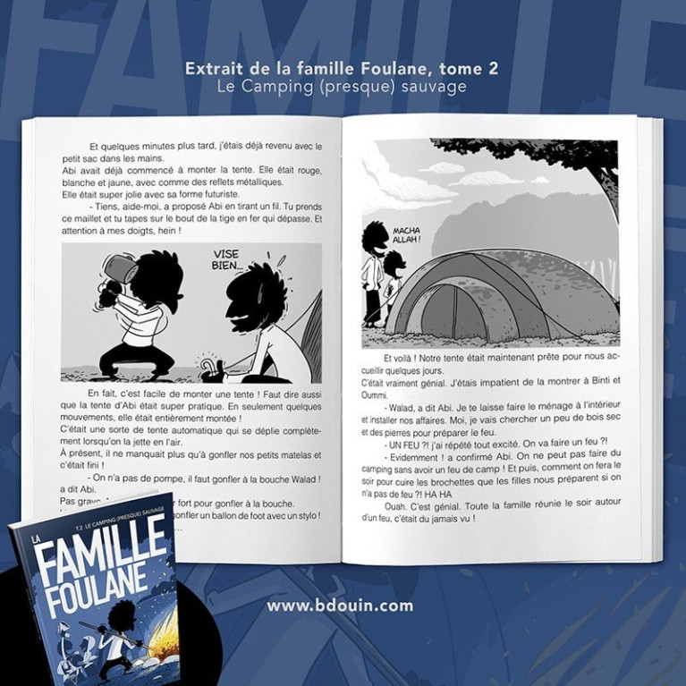 BD - Famille Foulane 2 - Camping (Presque) Sauvage - Edition Du Bdouin