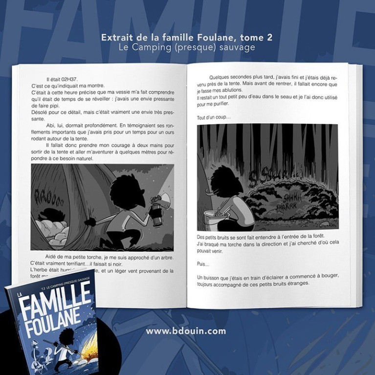 BD - Famille Foulane 2 - Camping (Presque) Sauvage - Edition Du Bdouin