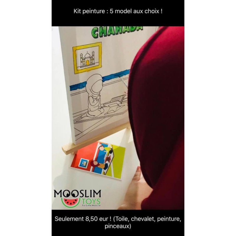 Kit Toile à Peindre - Ramadhan (Jeûne) - Mooslim Toys