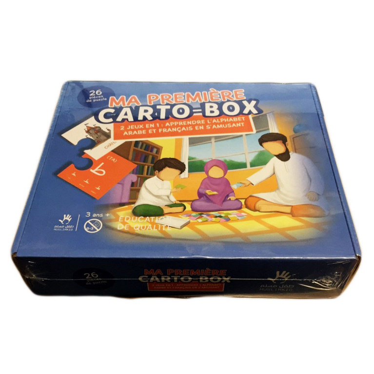 J'Apprends l'Alphabet Arabe en S'Amusant - Carto Box - Puzzle Educatif - Muslim Kid -  A partir de 3 ans