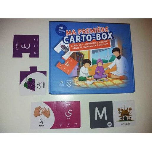J'Apprends l'Alphabet Arabe en S'Amusant - Carto Box - Puzzle Educatif - Muslim Kid -  A partir de 3 ans
