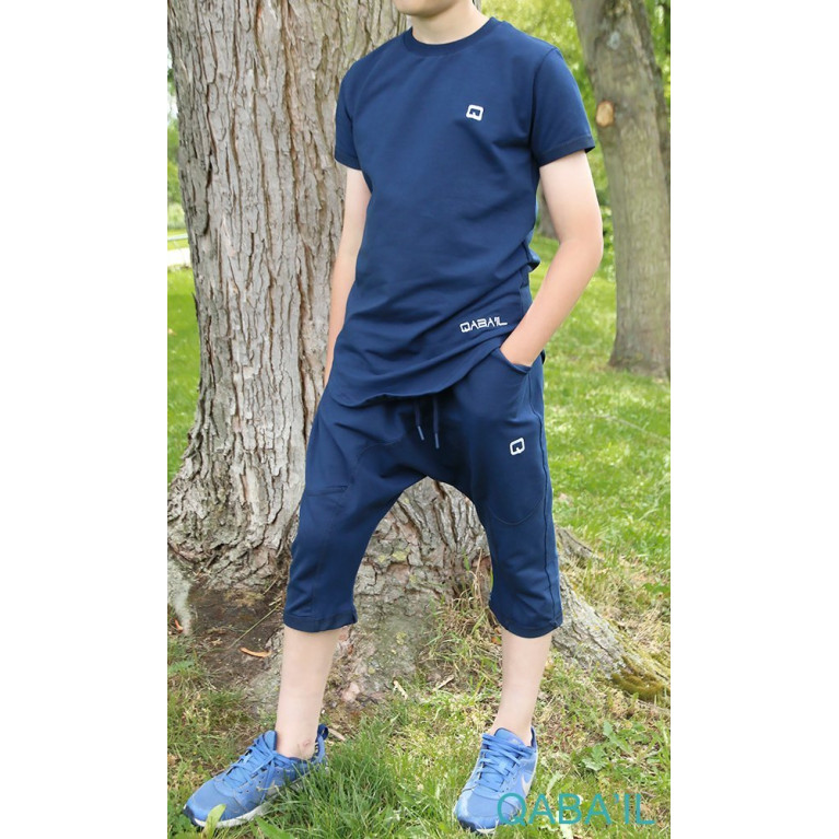 Ensemble Nautik Kid - Indigo - Sarouel + T-Shirt de 3 à 16 ans - Qaba'il