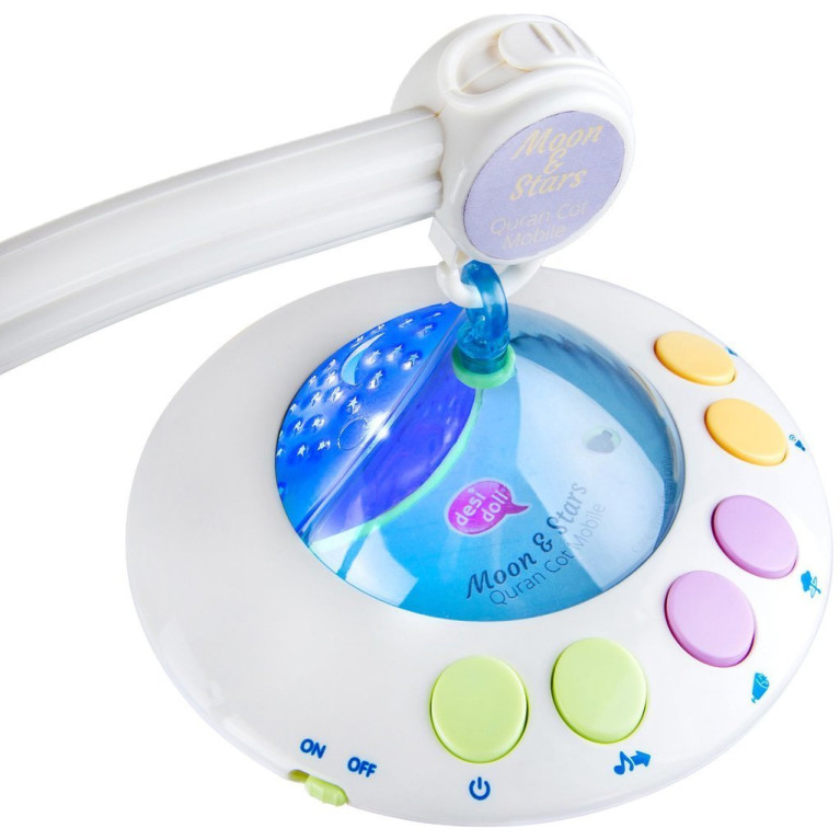 Moon & Stars - Mobile Bébé + Télécommande, Projection Lumière - 35 minutes Récitation Apaisante du Coran Moon & Stars - Mobile Bébé + Télécommande, Projection Lumière - 35 minutes Récitation Apaisante du Coran