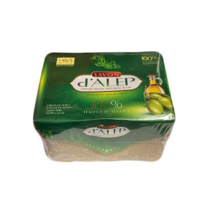 Savon d'Alep 100% Huile d'Olive - Traditionnel et Naturel Biodégradable - Env.200g - H & S France