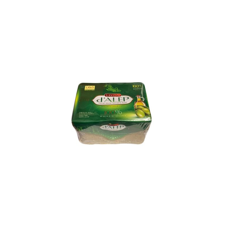 Savon d'Alep 100% Huile d'Olive - Traditionnel et Naturel Biodégradable - Env.200g - H & S France Savon d'Alep 100% Huile d'Olive - Traditionnel et Naturel Biodégradable - Env.200g - H & S France