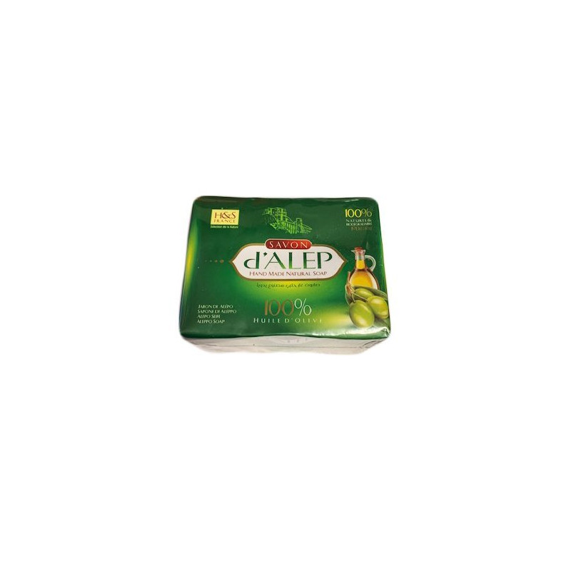 Savon d'Alep 100% Huile d'Olive - Traditionnel et Naturel Biodégradable - Env.200g - H & S France Savon d'Alep 100% Huile d'Olive - Traditionnel et Naturel Biodégradable - Env.200g - H & S France