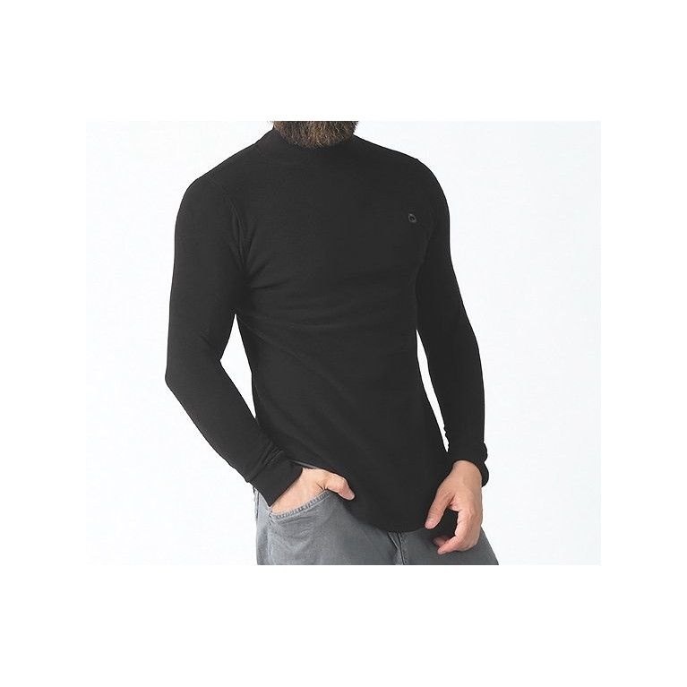 Pull Col Montant Qaba'il : Noir